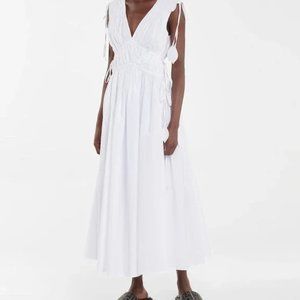 NWT Tory Burch Petal Detailed Smocked Maxi